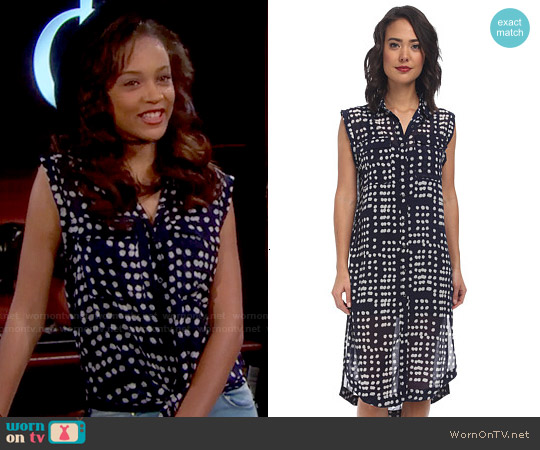 Free People Mercer Street Maxi Dress worn by Nicole Avant (Reign Edwards) on The Bold and the Beautiful