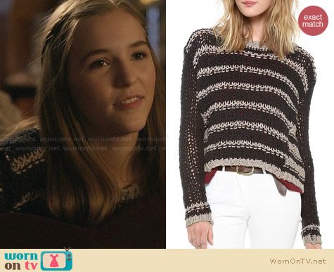 Free People Provence Pullover worn by Lennon Stella on Nashville