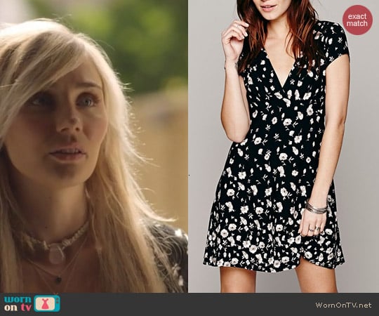 Free People Ruby Tuesday Mini Dress in Night worn by Clare Bowen on Nashville