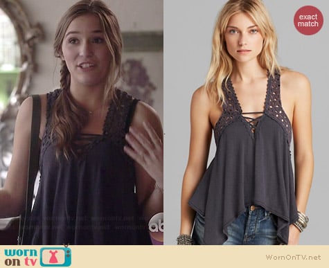 Free People Runa Top worn by Lennon Stella on Nashville