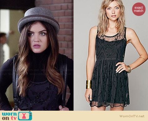 Free People Starry Night Slip worn by Lucy Hale on PLL