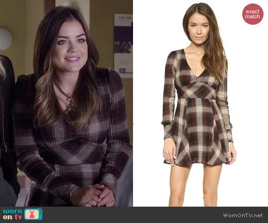 Free People Teen Spirit Dress worn by Aria Montgomery (Lucy Hale) on Pretty Little Liars