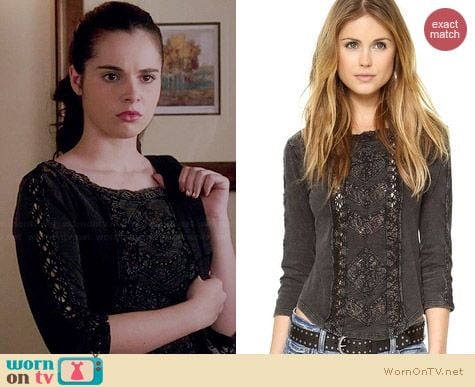 Free People Truly Madly Top worn by Vanessa Marano on Switched at Birth