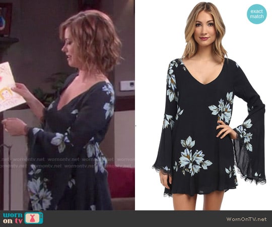 Free People Wanderer Mini Dress worn by Melanie Jonas (Molly Burnett) on Days of our Lives