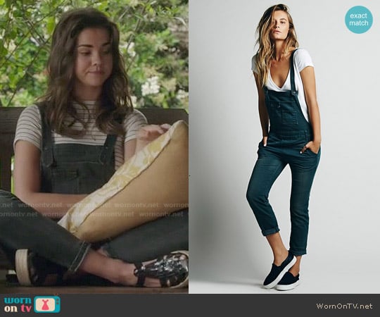 WornOnTV Callies Denim Overalls And Striped Tee On The Fosters Maia Mitchell Clothes And