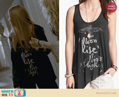 Free People Waterfall Graphic Tank worn by Taissa Farmiga on AHS Coven