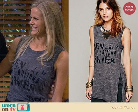 Free People Zepplin Tank worn by Brooklyn Decker on FWBL