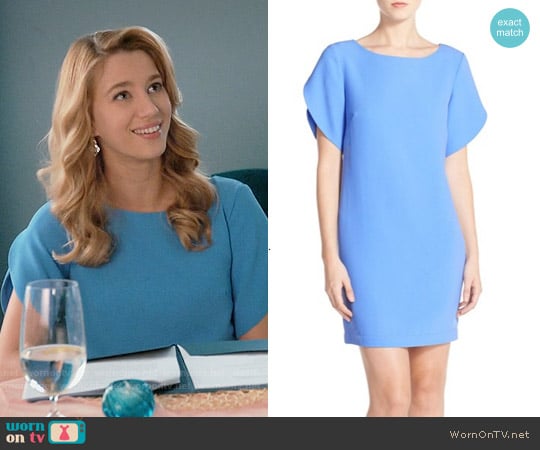 French Connection Aro Dress in Vista Blue worn by Petra Solano (Yael Grobglas) on Jane the Virgin