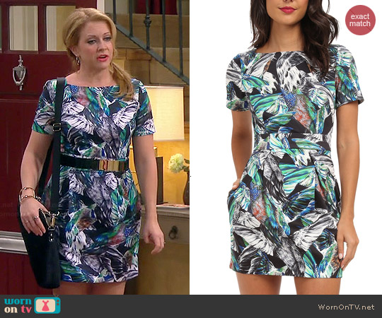 French Connection Fast Calliope Cotton Dress worn by Melissa Joan Hart on Melissa & Joey