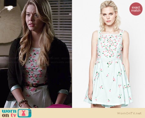 French Connection Ditsy Dorothy Dress worn by Sasha Pieterse on PLL