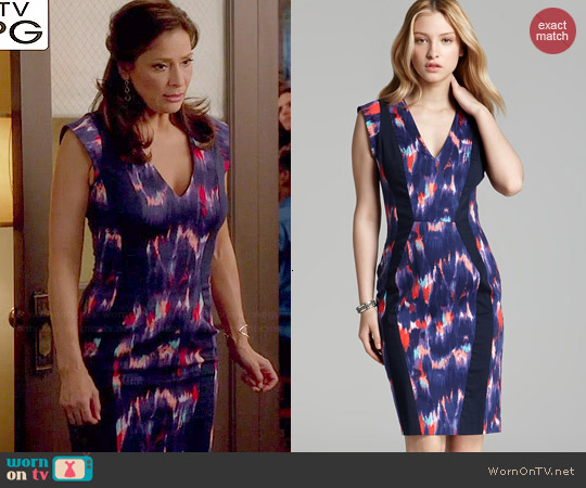 French Connection Electric Avenue Dress worn by Regina Vasquez (Constance Marie) on Switched at Birth