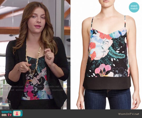 French Connection Floral Reef Tank worn by Audrey Pitagorski (Paige Spara) on Kevin from Work