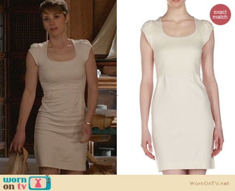 French Connection Georgia Dress in Ivory worn by Karine Vanasse on Revenge