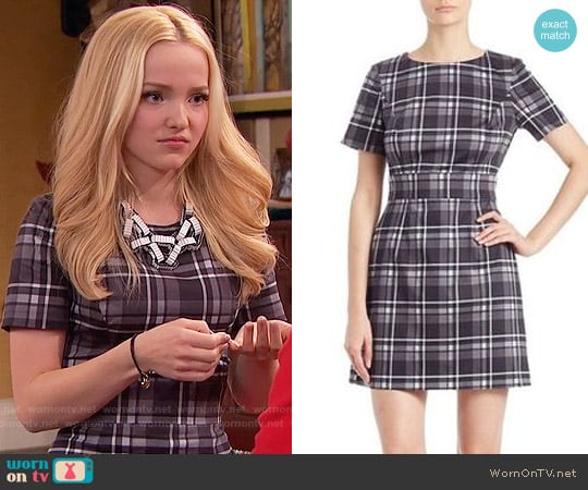 French Connection Plaid Sheath Dress worn by Liv Rooney (Dove Cameron) on Liv and Maddie