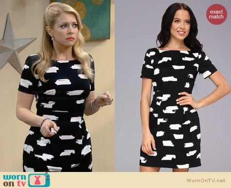 French Connection Summer Bark Dress worn by Melissa Joan Hart on Melissa & Joey