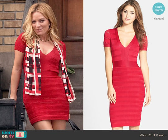 French Connection 'Summer Spotlight' Knit Bandage Dress worn by Caryn Goldfarb (Becki Newton) on Weird Loners