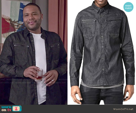 G Star Raw Arc Shirt with Zips worn by Andre Johnson (Anthony Anderson) on Black-ish