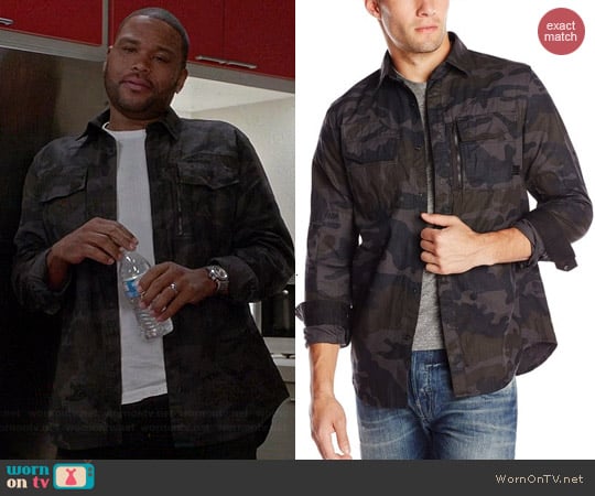 G Star Raw Rackler Camo Zip Shirt worn by Anthony Anderson on Black-ish