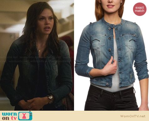 G Star Raw Attacc Denim Jacket worn by Aimee Whitehill on Star-Crossed