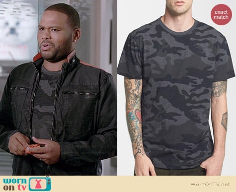 G Star Raw Camo Print T-shirt worn by Anthony Anderson on Black-ish