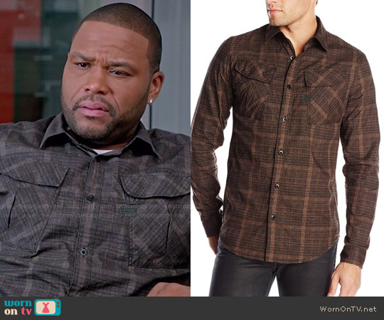 G Star Raw Rackler Check Shirt worn by Andre Johnson (Anthony Anderson) on Black-ish