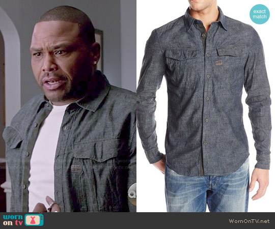 G Star Raw Rovic Shirt worn by Andre Johnson (Anthony Anderson) on Black-ish