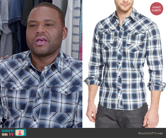 G Star Raw Therman Arc 3D Plaid Shirt worn by Andre Johnson (Anthony Anderson) on Black-ish