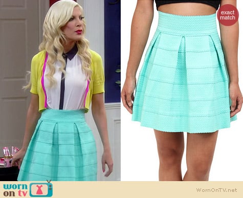 Gabriella Rocha Sophey Skirt in Mint worn by Tori Spelling on Mystery Girls