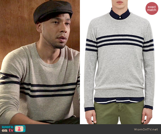 Gant Rugger Contrast Stripe Sweater worn by Jamal Lyon (Jussie Smollett) on Empire