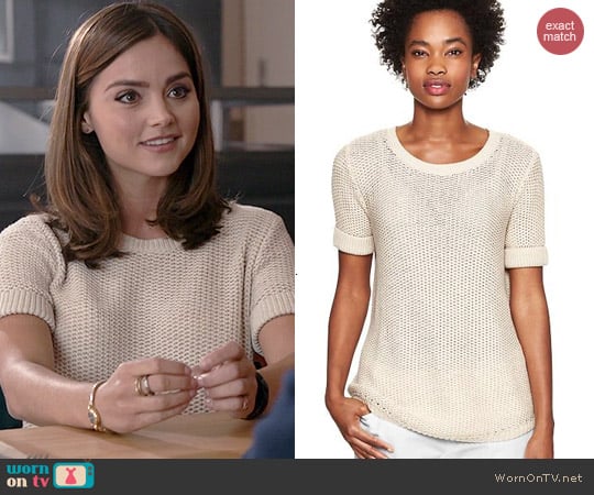 Gap Openstitch Sweater Top worn by Jenna Coleman on Doctor Who