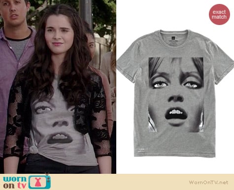 Gap x Visionare Richard Phillips Face Tee worn by Vanessa Marano on Switched at Birth