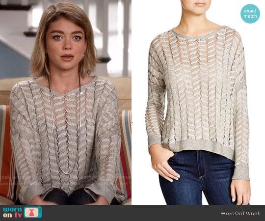 Generation Love Cleo Mesh Sweater worn by Haley Dunphy (Sarah Hyland) on Modern Family