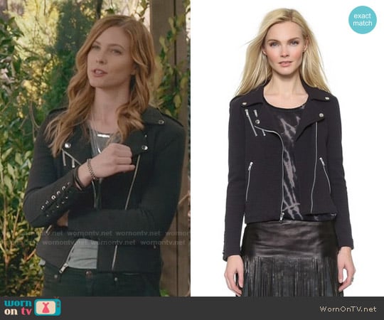 Generation Love Dylan Lace Up Jacket worn by Valerie Tulle (Elizabeth Blackmore) on The Vampire Diaries