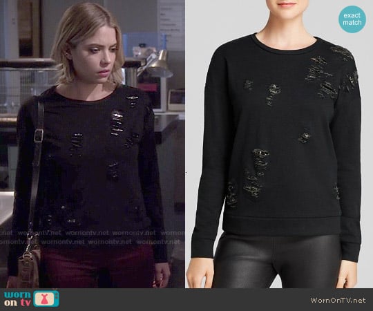 Generation Love Tyrion Chainmail Sweatshirt worn by Hanna Marin (Ashley Benson) on Pretty Little Liars