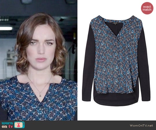 Gerard Darel Blouse worn by Jemma Simmons (Elizabeth Henstridge) on Agents of SHIELD