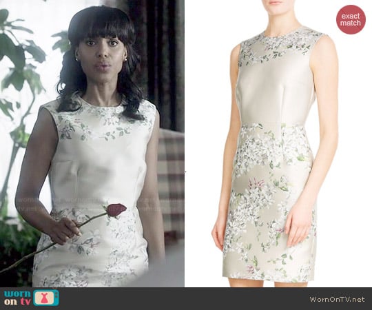 Giambattista Valli Jacquard Shift Dress worn by Olivia Pope (Kerry Washington) on Scandal