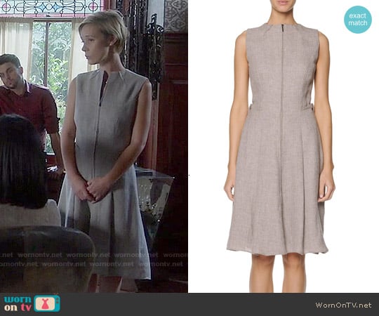 Giorgio Armani Sleeveless Zip-Front Dress worn by Bonnie Winterbottom (Liza Weil) on How to Get Away with Murder