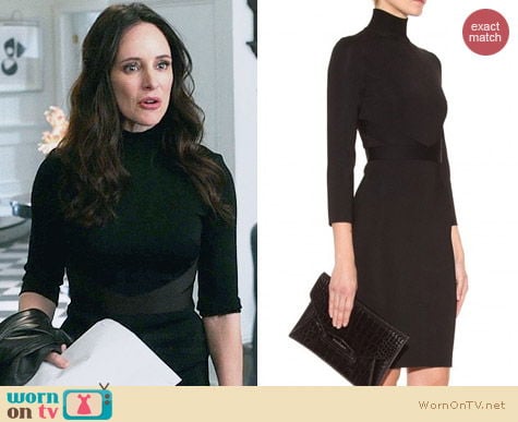 Givenchy Turtleneck Banded Stretch Dress worn by Madeleine Stowe on Revenge