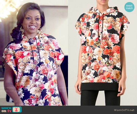 Givenchy Floral Hooded Top worn by Cookie Lyon (Taraji P. Henson) on Empire