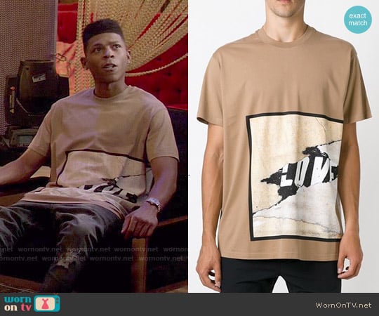 Givenchy Love Print T-shirt worn by Hakeem Lyon (Bryshere Y. Gray) on Empire