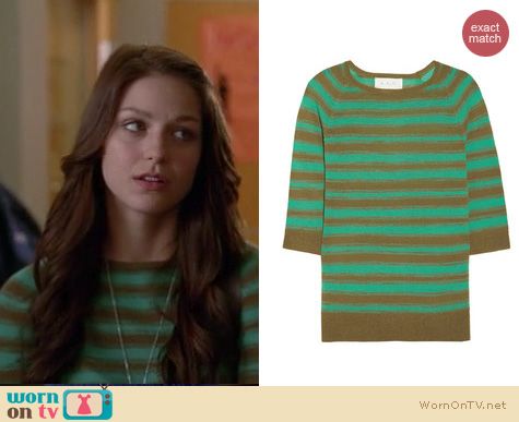 Glee Fashion: A.L.C. Olsen sweater worn by Melissa Benoist