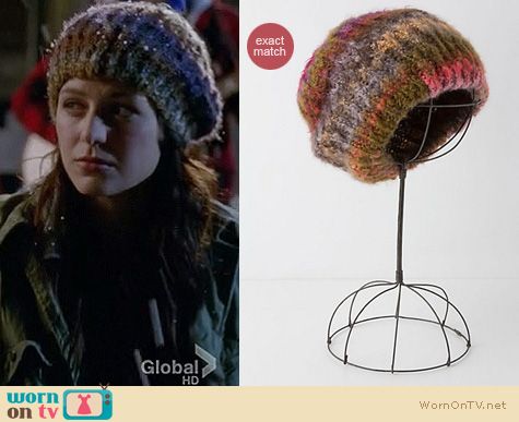 Glee Fashion: Anthropologie slouch beanie worn by Melissa Benoist