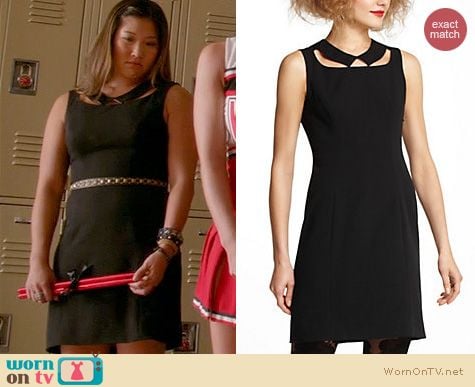 Glee Fashion: Anthropologie Collar Cutout Dress worn by Jenna Ushkowitz