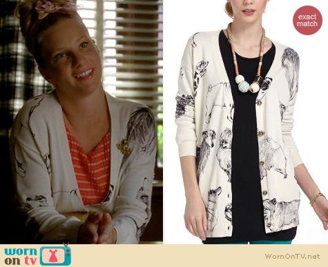 Glee Fashion: Anthropologie Pooch Posse cardigan worn by Heather Morris