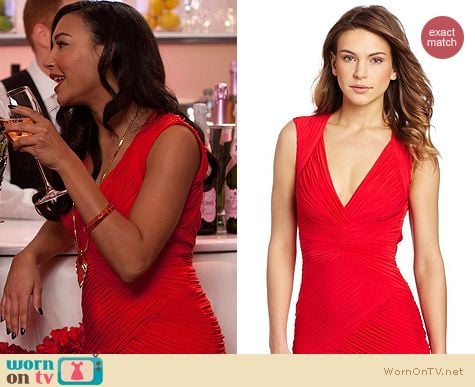 Glee Fashion: BCBGMAXAZRIA Edesa dress worn by Naya Rivera at the wedding on Glee