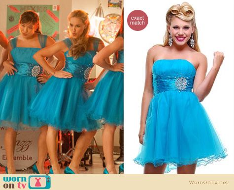 Glee Fashion: Turquoise blue prom dresses