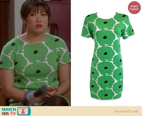 Glee Fashion: Diane von Furstenberg Chioma dress worn by Tina Cohen-Chang