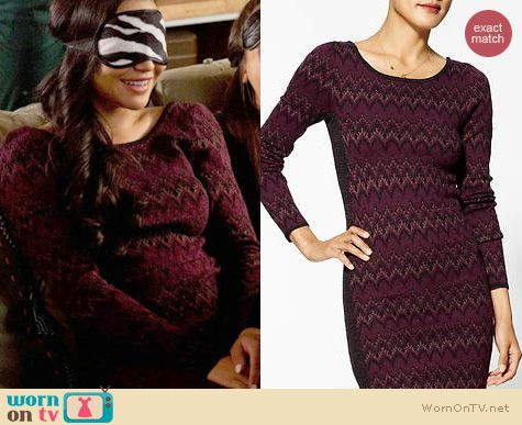 Glee Fashion: Free Peopole Cozy Cabin sweater dress worn by Santana