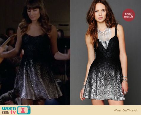 Glee Fashion: Free People reflected moonlight dress worn by Lea Michele