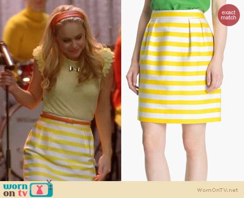 Glee Fashion: Kate Spade Barry skirt worn by Becca Tobin